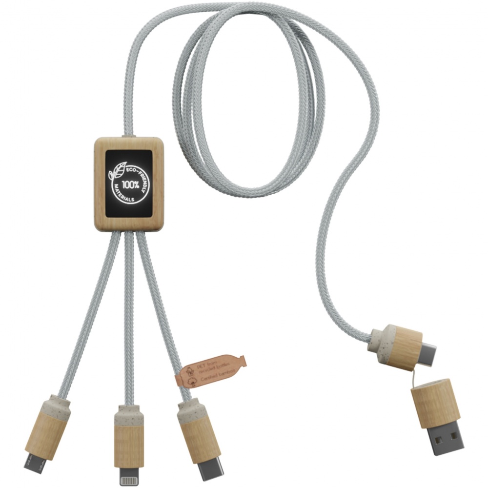 Logo trade promotional item photo of: SCX.design C49 5-in-1 charging cable