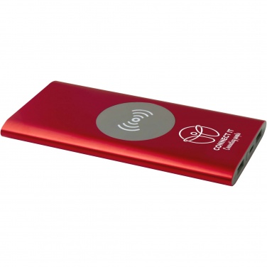 Logotrade promotional item image of: Juice 8000 mAh Type-C recycled aluminium wireless power bank