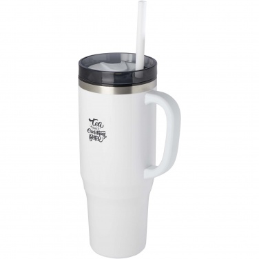 Logo trade promotional giveaways image of: Melbourne 1200 ml RCS certified insulated tumbler with straw