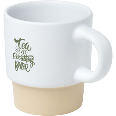 Logo trade business gift photo of: Olympia 130 ml stackable expresso cup with clay bottom