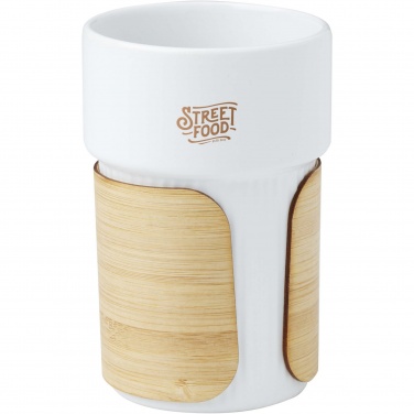 Logotrade promotional merchandise picture of: Tumbler Fika 340 ml with bamboo sleeve