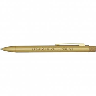 Logo trade promotional merchandise photo of: Beatriz recycled brass ballpoint pen