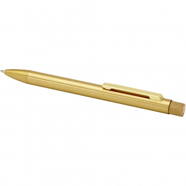 Logo trade business gift photo of: Beatriz recycled brass ballpoint pen