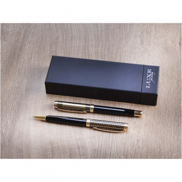 Logo trade promotional gifts picture of: Legato ballpoint and rollerball pen set