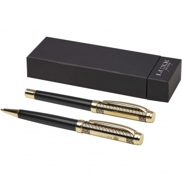 Logo trade promotional gift photo of: Legato ballpoint and rollerball pen set