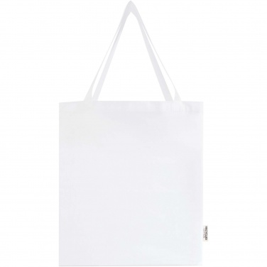 Logo trade advertising product photo of: Madras 140 g/m² GRS recycled cotton gusset tote bag
