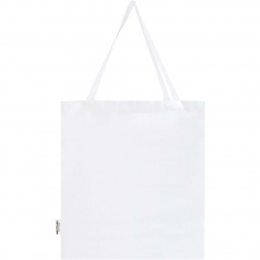 Logo trade promotional products picture of: Madras 140 g/m² GRS recycled cotton gusset tote bag