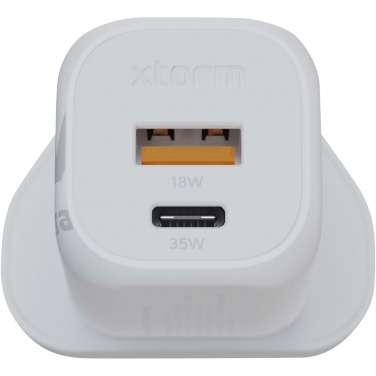 Logotrade promotional gift image of: Xtorm XEC035 GaN² Ultra 35W wall charger - UK plug