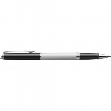 Logotrade promotional merchandise photo of: Hemisphere colour blocking rollerball pen with palladium trim