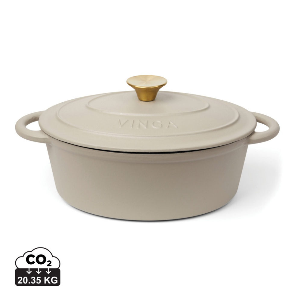 Logotrade promotional item picture of: VINGA Monte enameled cast iron pot 3.5L