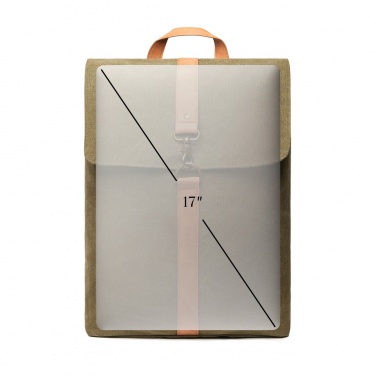 Logo trade promotional gifts picture of: VINGA Bosler backpack GRS recycled canvas