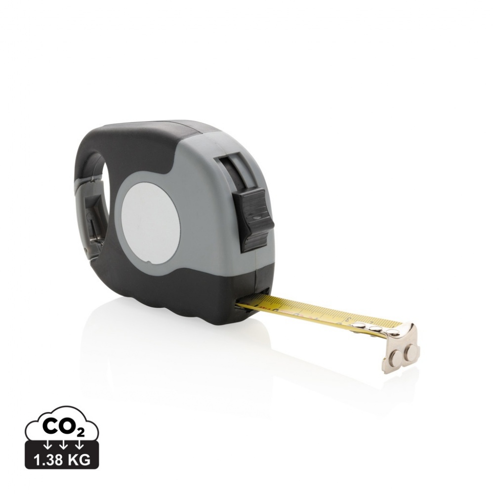 Logo trade promotional merchandise image of: Measuring tape with carabiner
