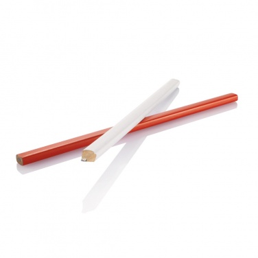 Logo trade advertising products image of: 25cm wooden carpenter pencil