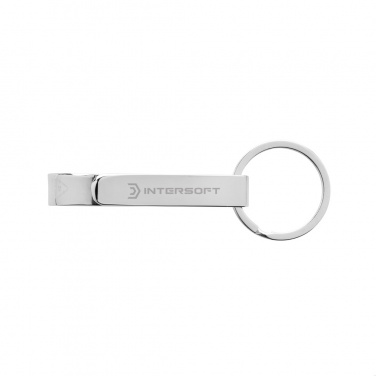 Logo trade promotional gifts picture of: RCS recycled zinc alloy bottle opener keychain