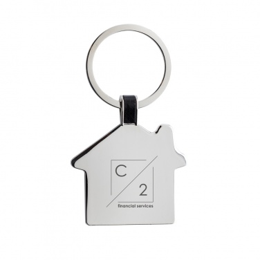 Logo trade advertising product photo of: RCS recycled zinc alloy house keyring