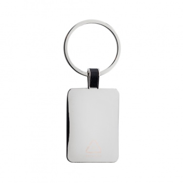 Logo trade corporate gift photo of: RCS recycled zinc alloy rectangle keyring