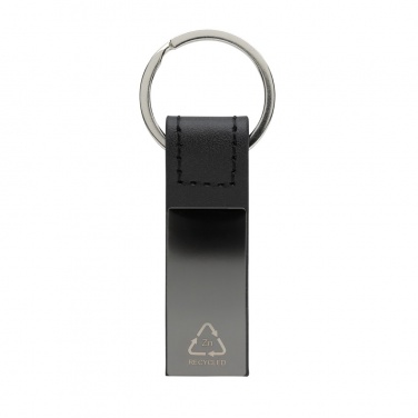 Logo trade promotional product photo of: Luxury PU keychain RCS recycled zinc alloy