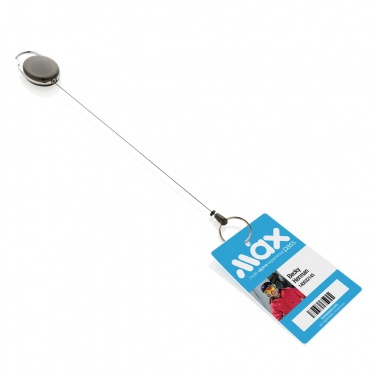 Logo trade promotional products image of: RCS recycled ABS roller clip keychain