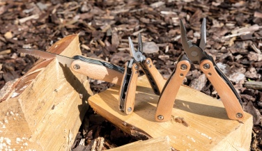 Logo trade advertising products image of: Wood multitool mini