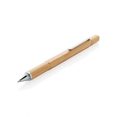 Logo trade promotional merchandise picture of: Bamboo 5-in-1 toolpen