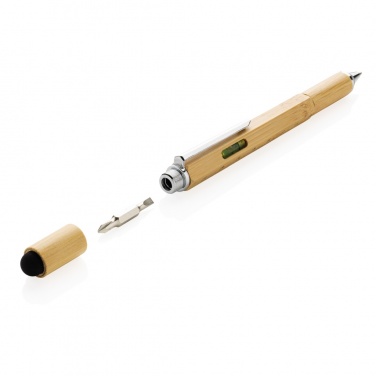Logotrade promotional merchandise image of: Bamboo 5-in-1 toolpen