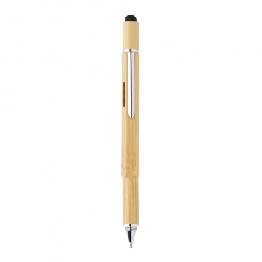 Logo trade promotional gifts picture of: Bamboo 5-in-1 toolpen