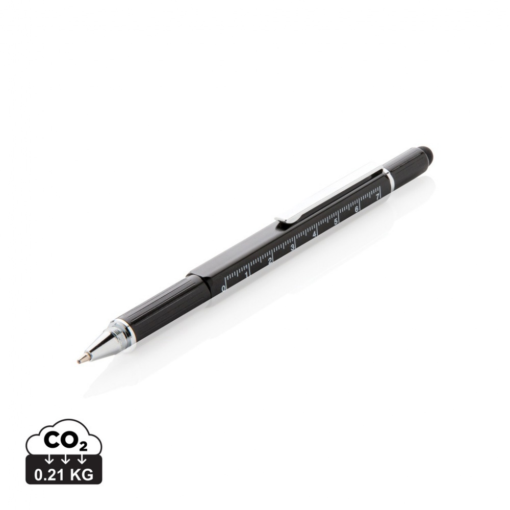 Logo trade promotional gift photo of: 5-in-1 aluminium toolpen