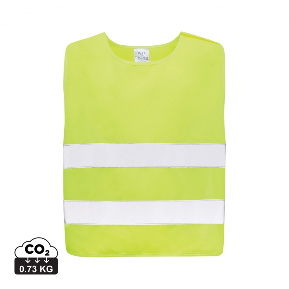 Logo trade promotional giveaways picture of: GRS recycled PET high-visibility safety vest 7-12 years