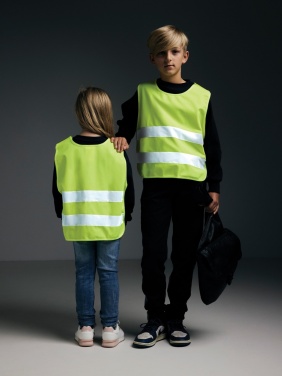 Logotrade advertising products photo of: GRS recycled PET high-visibility safety vest 7-12 years