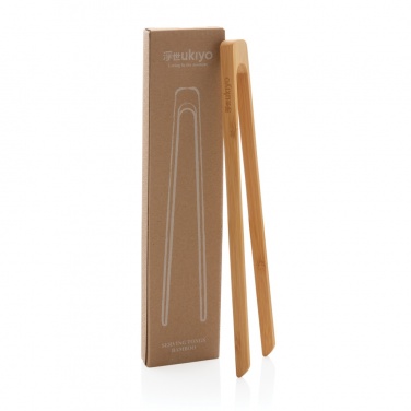 Logo trade promotional gifts image of: Ukiyo bamboo serving tongs
