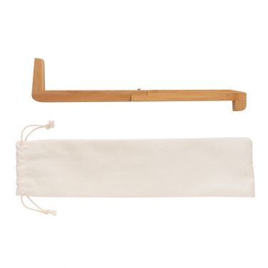 Logo trade advertising products image of: Bamboo portable laptop stand