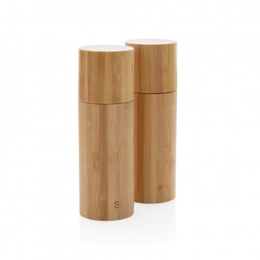 Logotrade promotional merchandise photo of: Ukiyo bamboo salt and pepper mill set