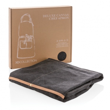 Logo trade promotional merchandise image of: Deluxe canvas chef apron