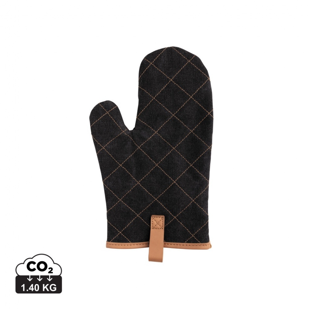 Logo trade promotional gifts image of: Deluxe canvas oven mitt