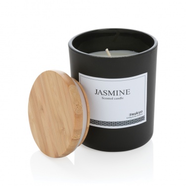 Logotrade advertising product image of: Ukiyo deluxe scented candle with bamboo lid