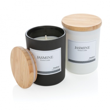 Logotrade corporate gift image of: Ukiyo deluxe scented candle with bamboo lid