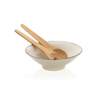 Logotrade business gift image of: Ukiyo salad bowl with bamboo salad server
