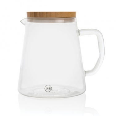 Logotrade promotional product picture of: Ukiyo borosilicate glass carafe with bamboo lid 1.2L