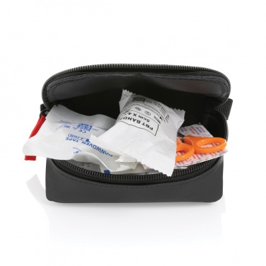 Logotrade advertising product image of: RCS recycled nubuck PU pouch first aid set mailable