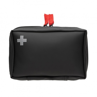 Logo trade promotional items picture of: RCS recycled nubuck PU pouch  first aid set