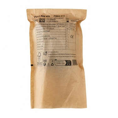 Logotrade promotional merchandise image of: RCS recycled nubuck PU pouch  first aid set