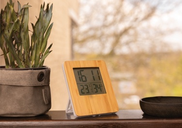 Logo trade corporate gift photo of: Bamboo weather station