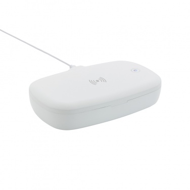 Logotrade promotional merchandise image of: UV-C steriliser box with 5W wireless charger