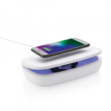 Logo trade promotional item photo of: UV-C steriliser box with 5W wireless charger