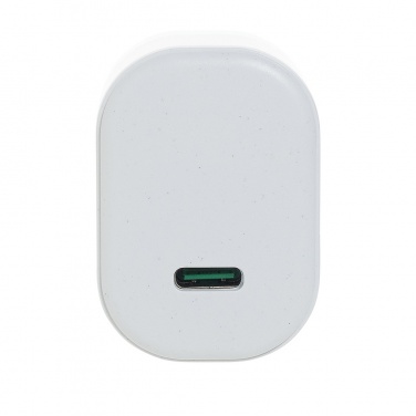 Logo trade corporate gifts image of: Boost RCS reycled PET 20W type C 2 pcs charging set