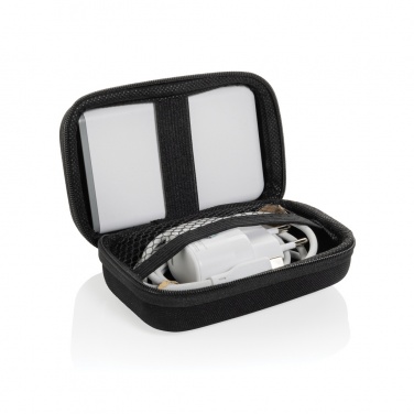 Logo trade promotional gifts image of: Surge RCS recyled PET 20W type C 3 pcs charging set