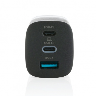 Logotrade corporate gift image of: Philips 65W ultra fast PD 3-port USB wall charger