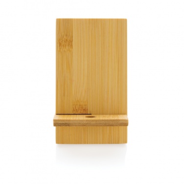 Logo trade promotional gifts picture of: Bamboo phone stand in kraft box