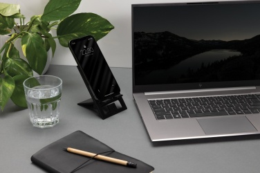 Logotrade promotional merchandise picture of: SnapStand RCS recycled plastic foldable phone stand