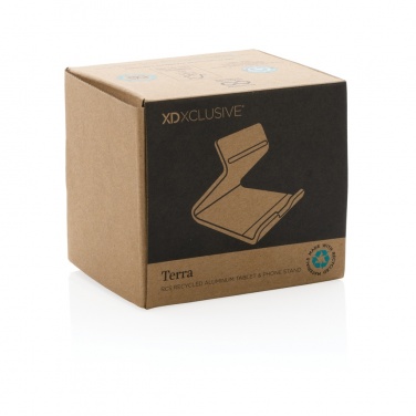 Logotrade promotional merchandise image of: Terra RCS recycled aluminium tablet & phone stand